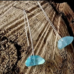 Sale! 5* Aquamarine & 925 French wire